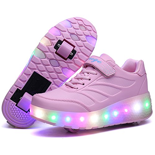 zapatillas con ruedas y luces